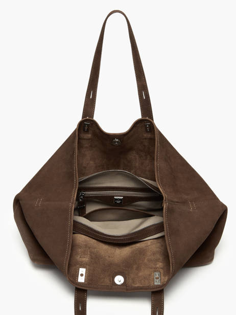Handtas Cavalier Nubuck Leder Etrier Bruin cavalier nubuck ECAN127M ander zicht 2